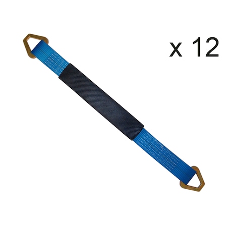 2 X 24 Axle Straps W/ Sleeve & D Rings WLL: 3, 333 Lbs. , PK12